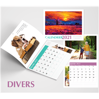 Calendrier 2021, divers