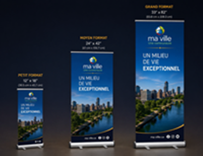 Bannière déroulante / Rollup banner