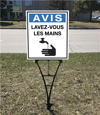 Affiche «Lavez-vous les mains»